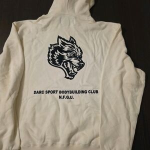 Darc Sport Men's Wolves Forever Bodybuilding Club NFGU Hoodie Size L NWOT
